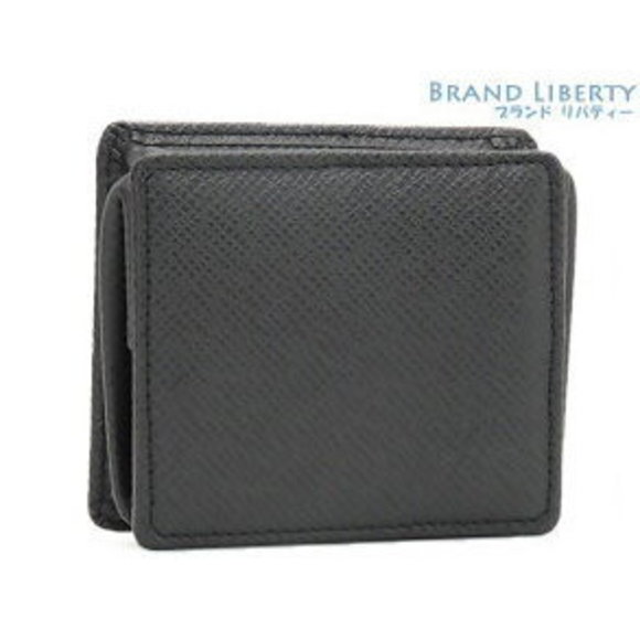 Louis Vuitton Boite Porte Ardoise Taiga Black Monnaie Wallet - Picture 1 of 8